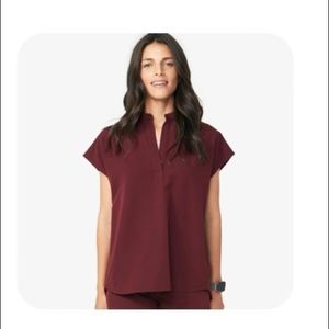 FIGS Burgundy Scrub Set